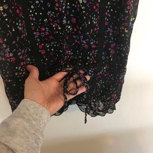 Decree Tops - Black lacy tank top Decree Tops - Black lacy tank top